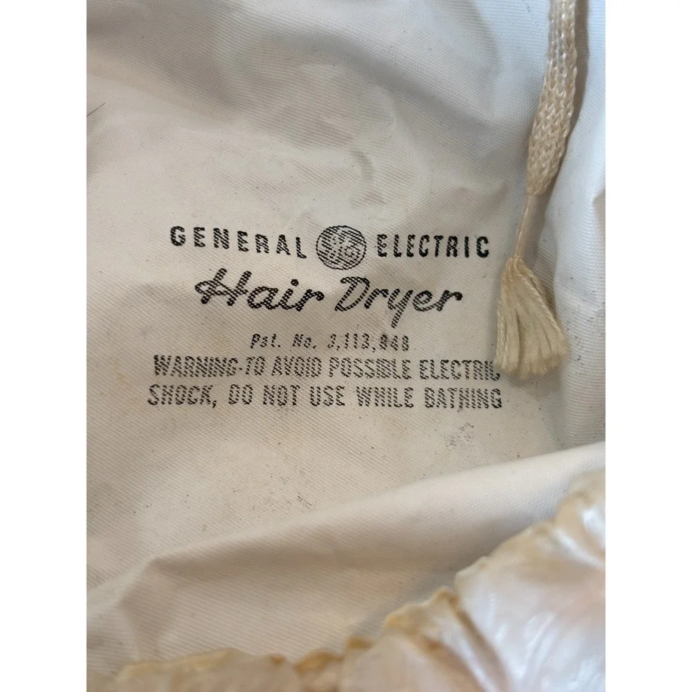 Vintage General Electric Bonnet Hair Dryer W/Case - Tested!